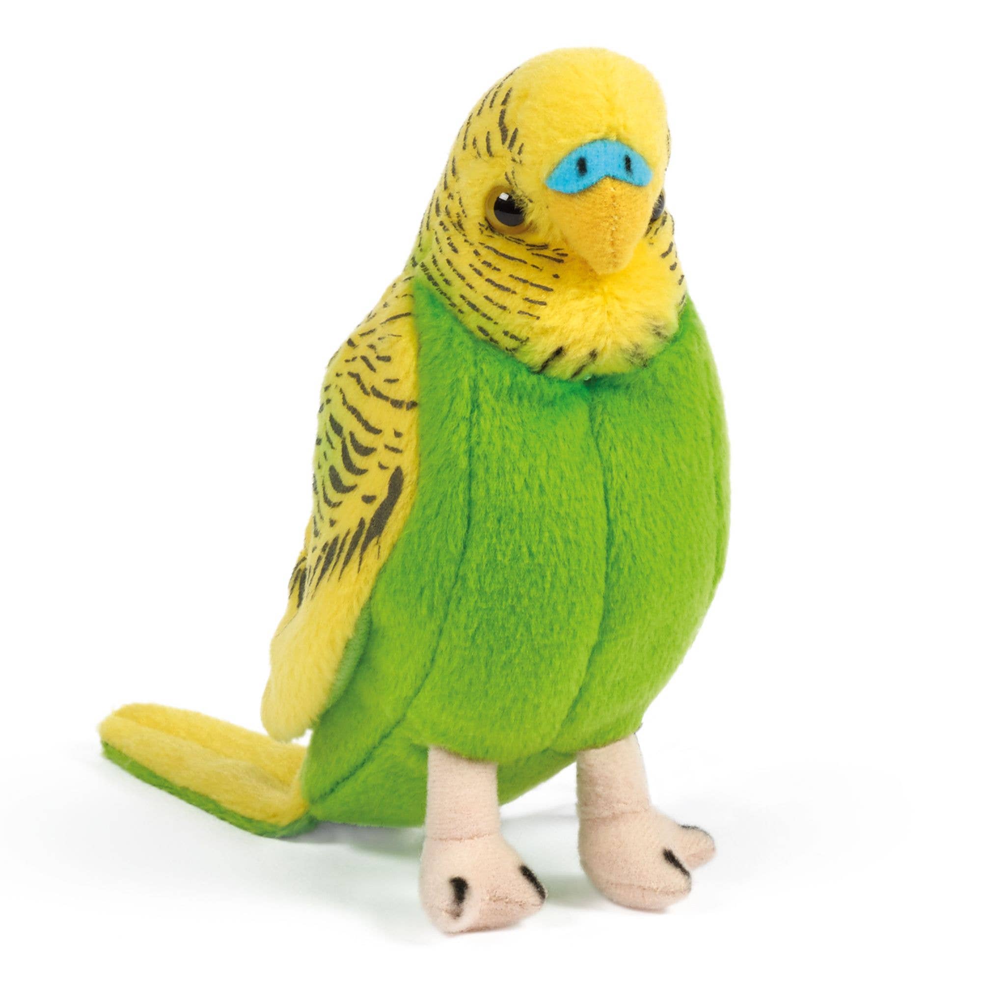 Living Nature Yellow Budgerigars Plush Stuffed Animal Toy