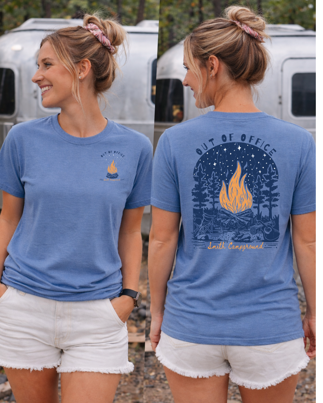 Campground "Out of Office" Graphic Tee