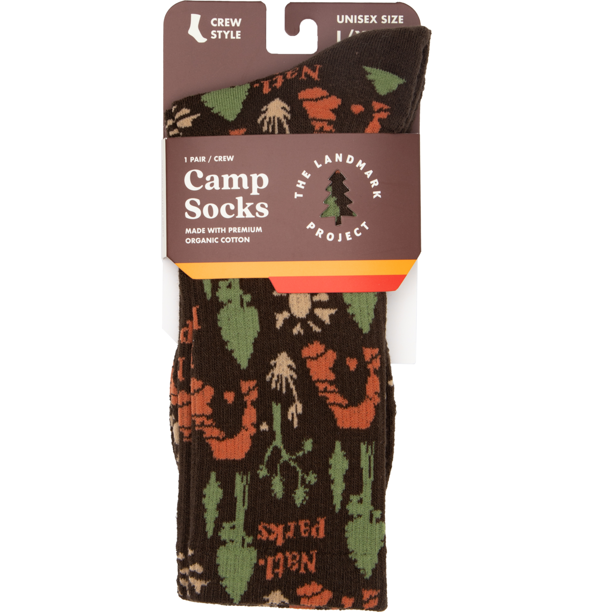 National Park Roundup Sock