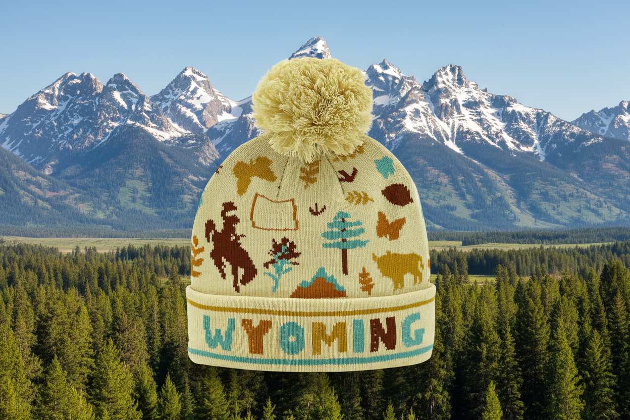WYOMING STATE ICON BEANIE