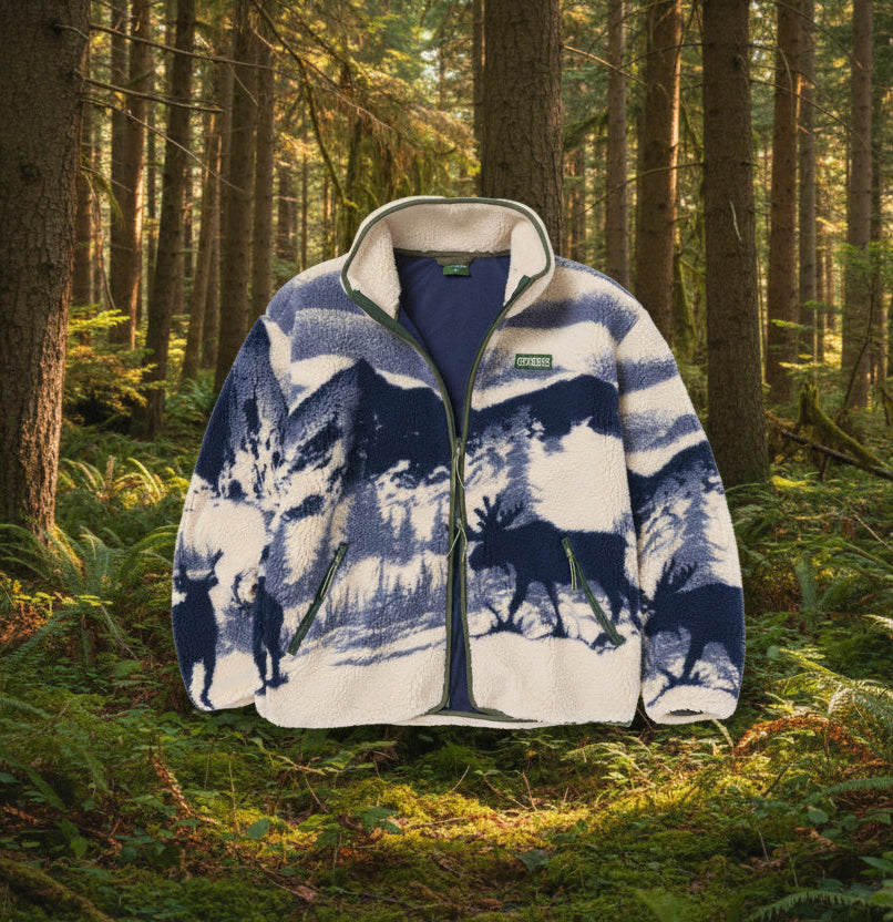Acadia Moose Full Zip High Pile Fleece
