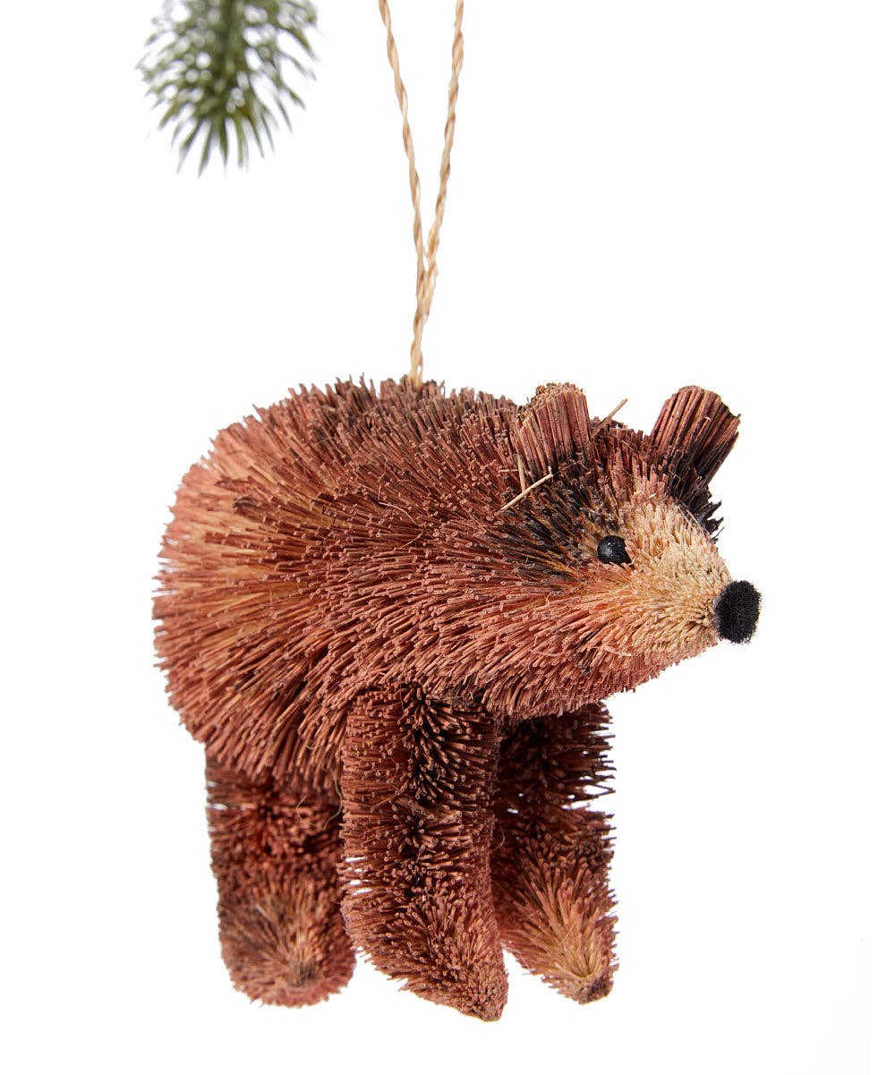 Bottle Brush Bear Ornament