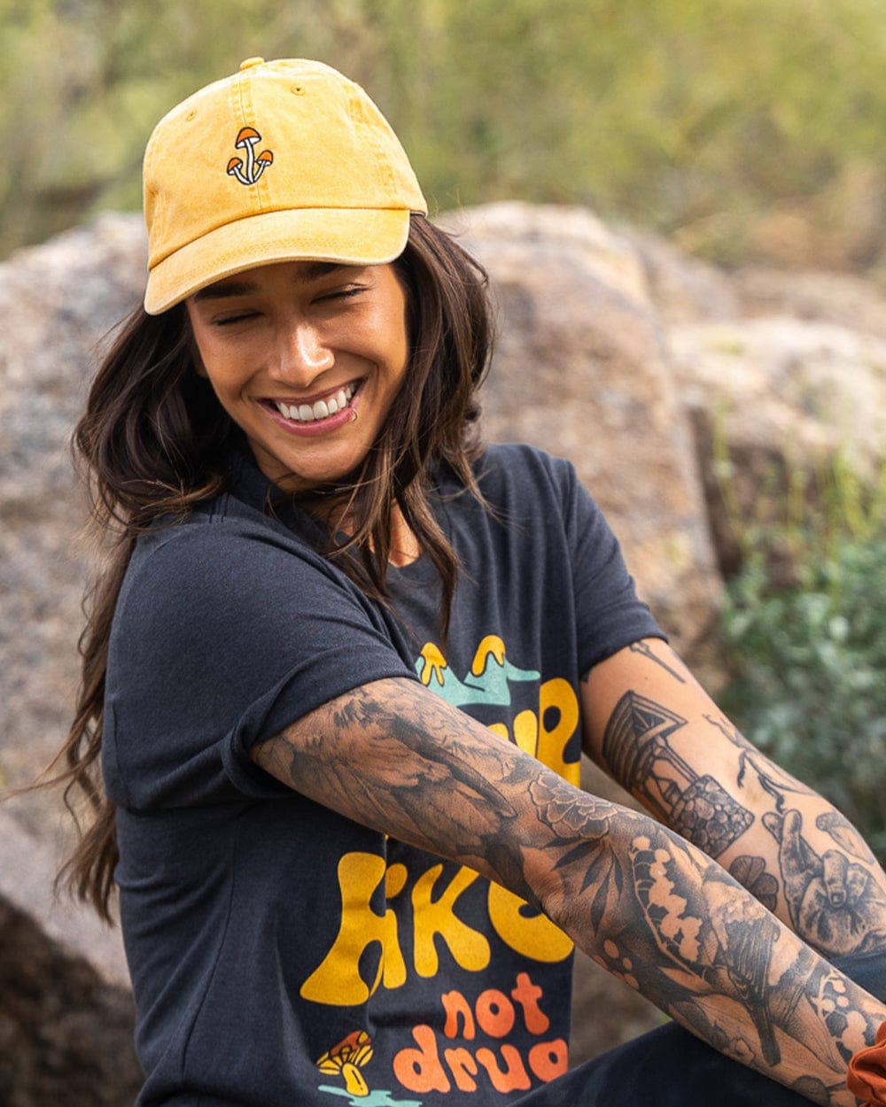 Shroom Dad Hat | Mustard
