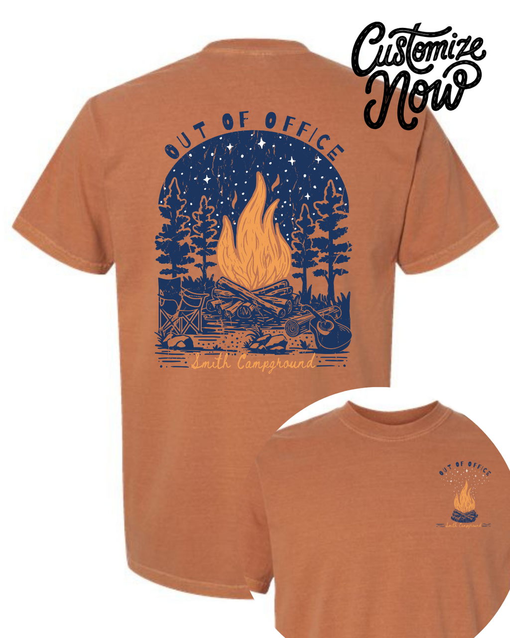 Campground "Out of Office" Graphic Tee