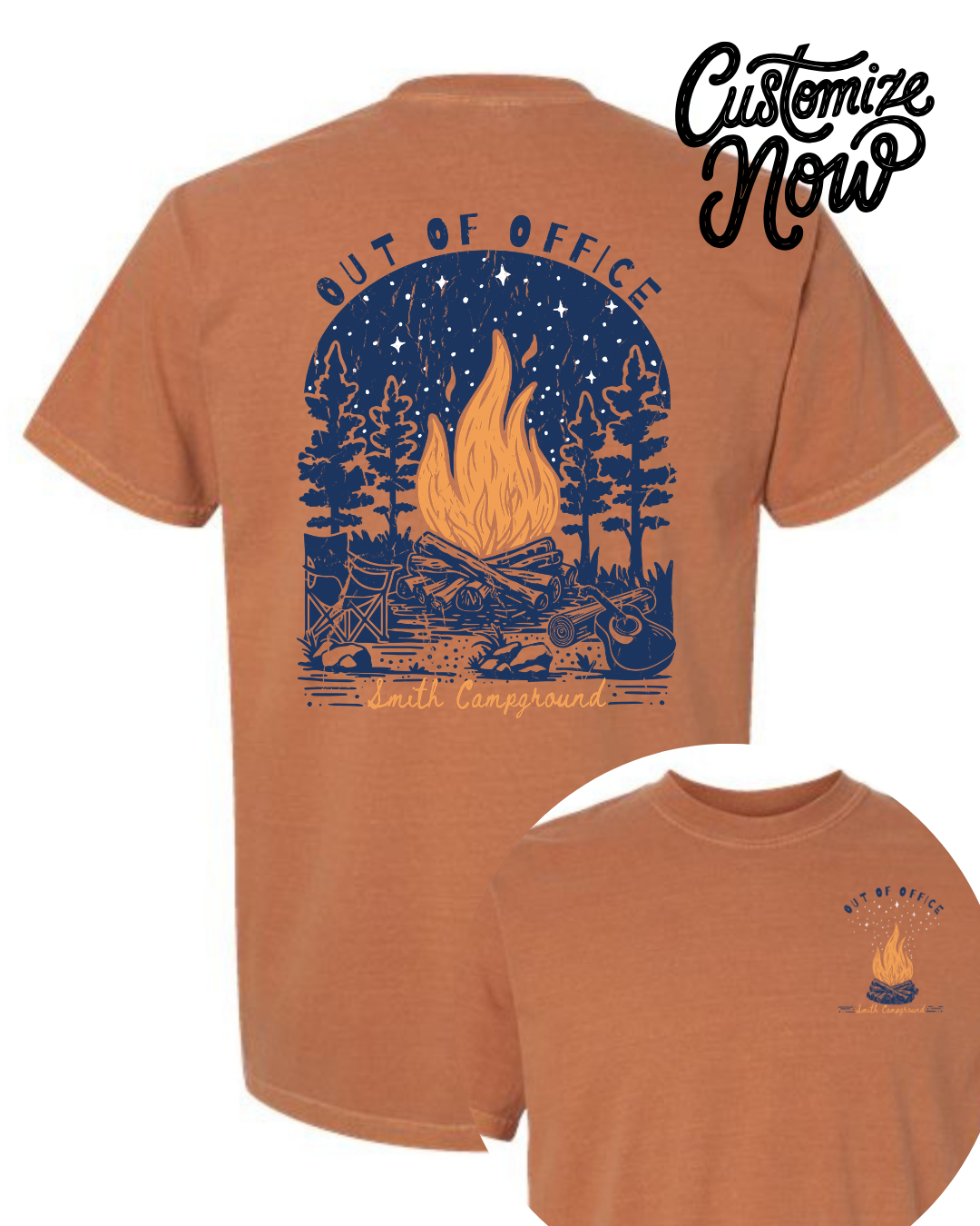 Campground "Out of Office" Graphic Tee