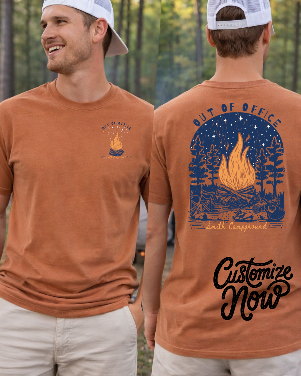 Campground "Out of Office" Graphic Tee