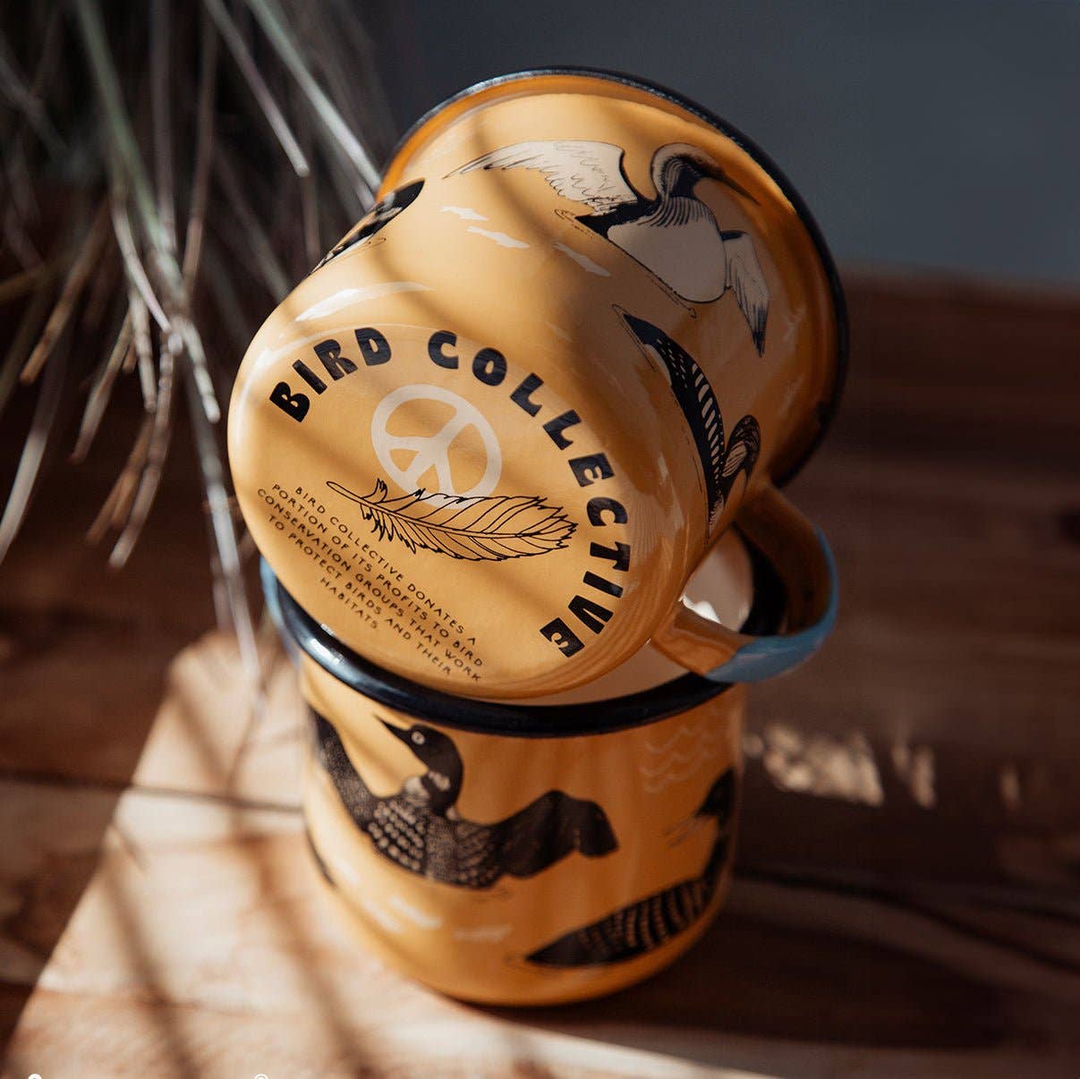 Loons of North America Large Enamelware Mug