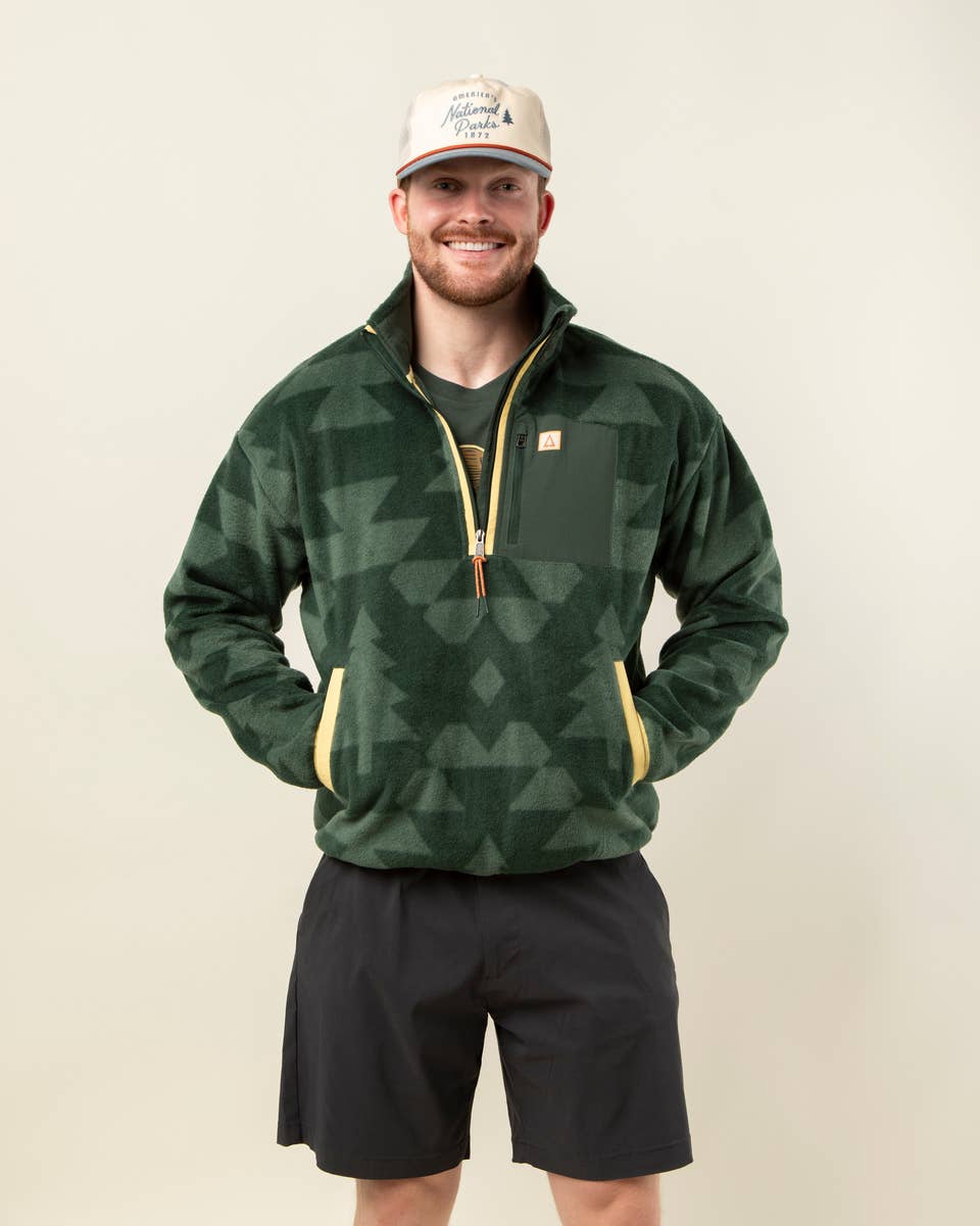Ponderosa Pine Unisex Half Zip Fleece