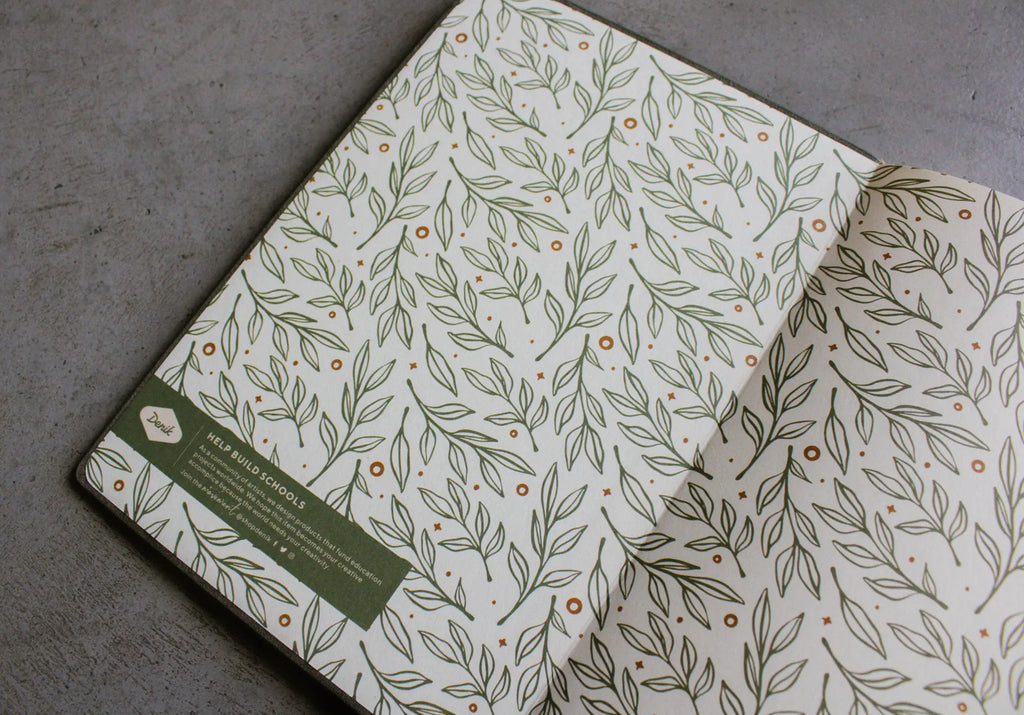 Deer Embroidered Journal