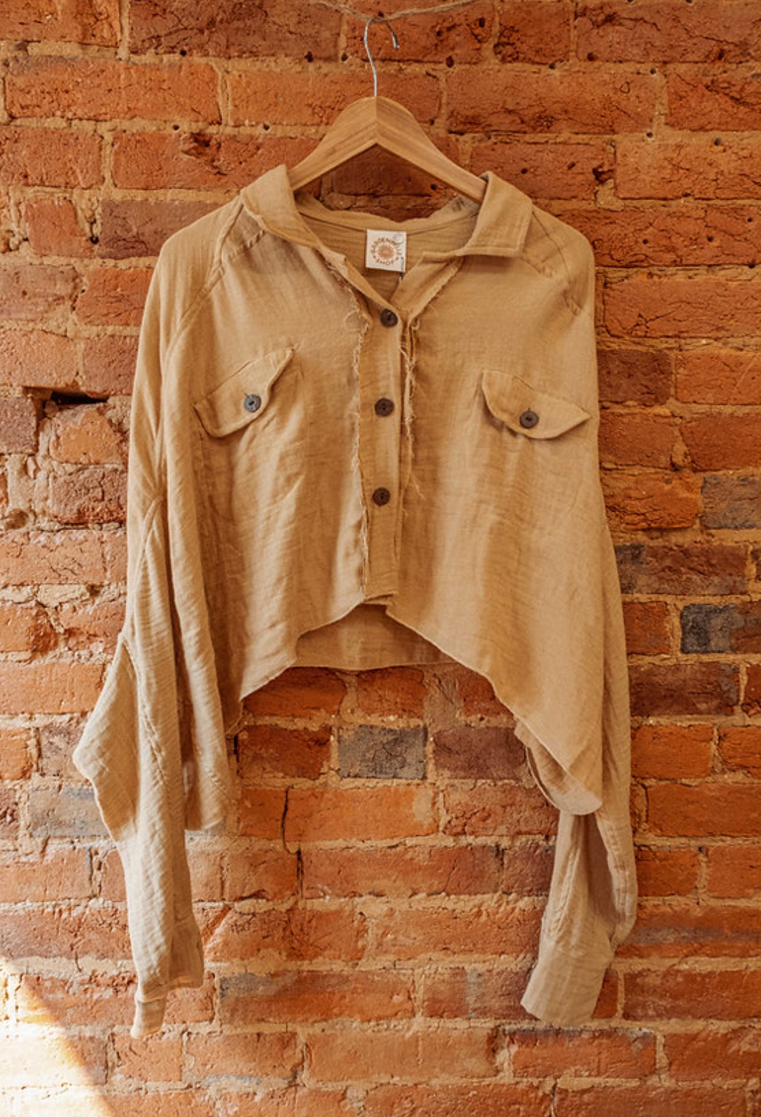 Organic Cotton Bamboo Crop Shacket