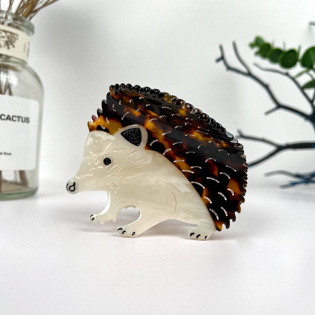 Spiky Hedgehog Acetate Animal Hair Claw Clip