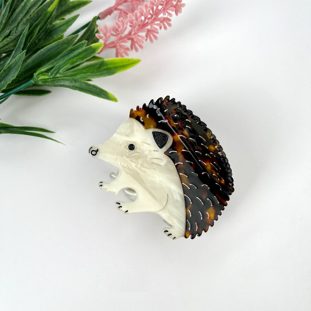 Spiky Hedgehog Acetate Animal Hair Claw Clip