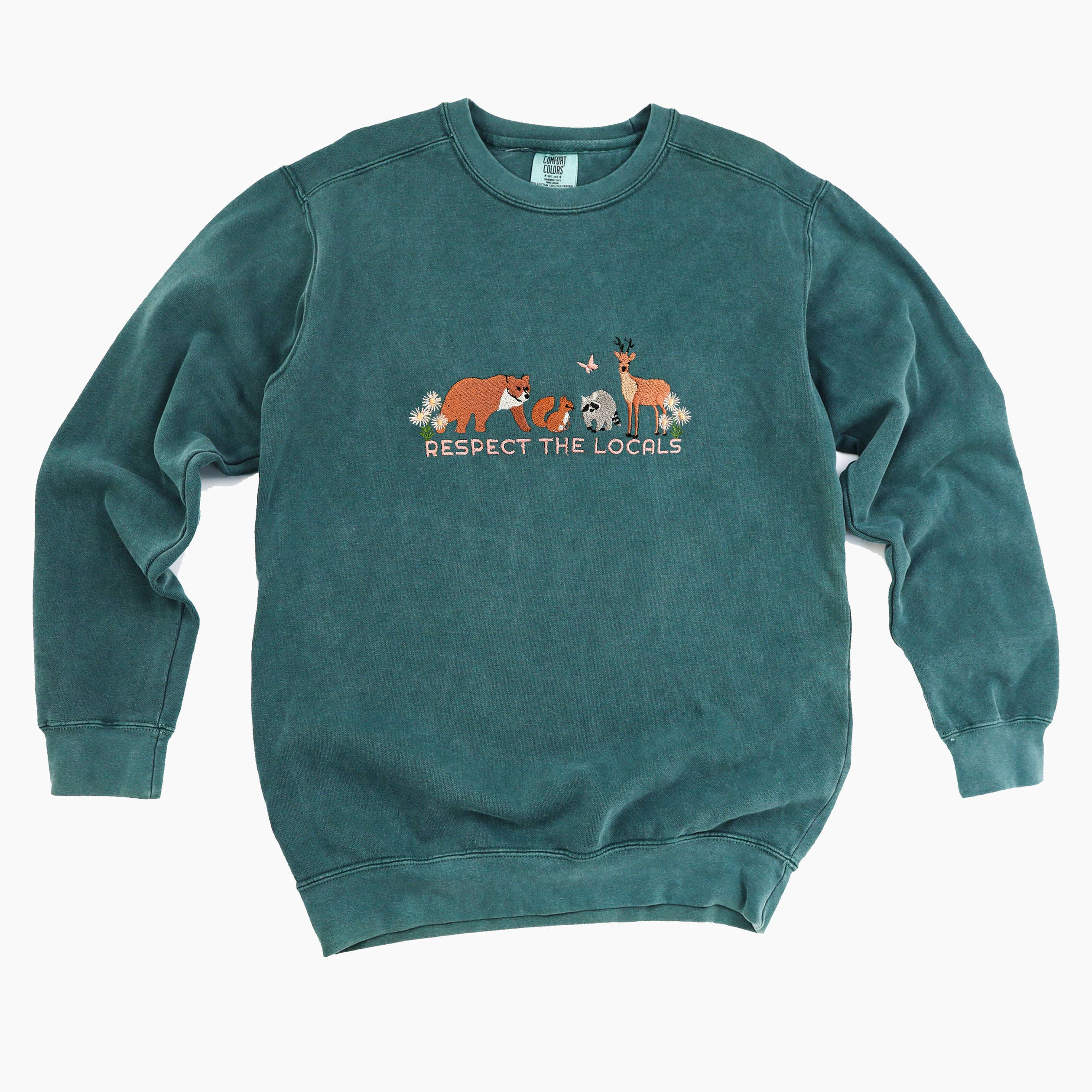 Respect Local Wildlife Embroidered Sweatshirt