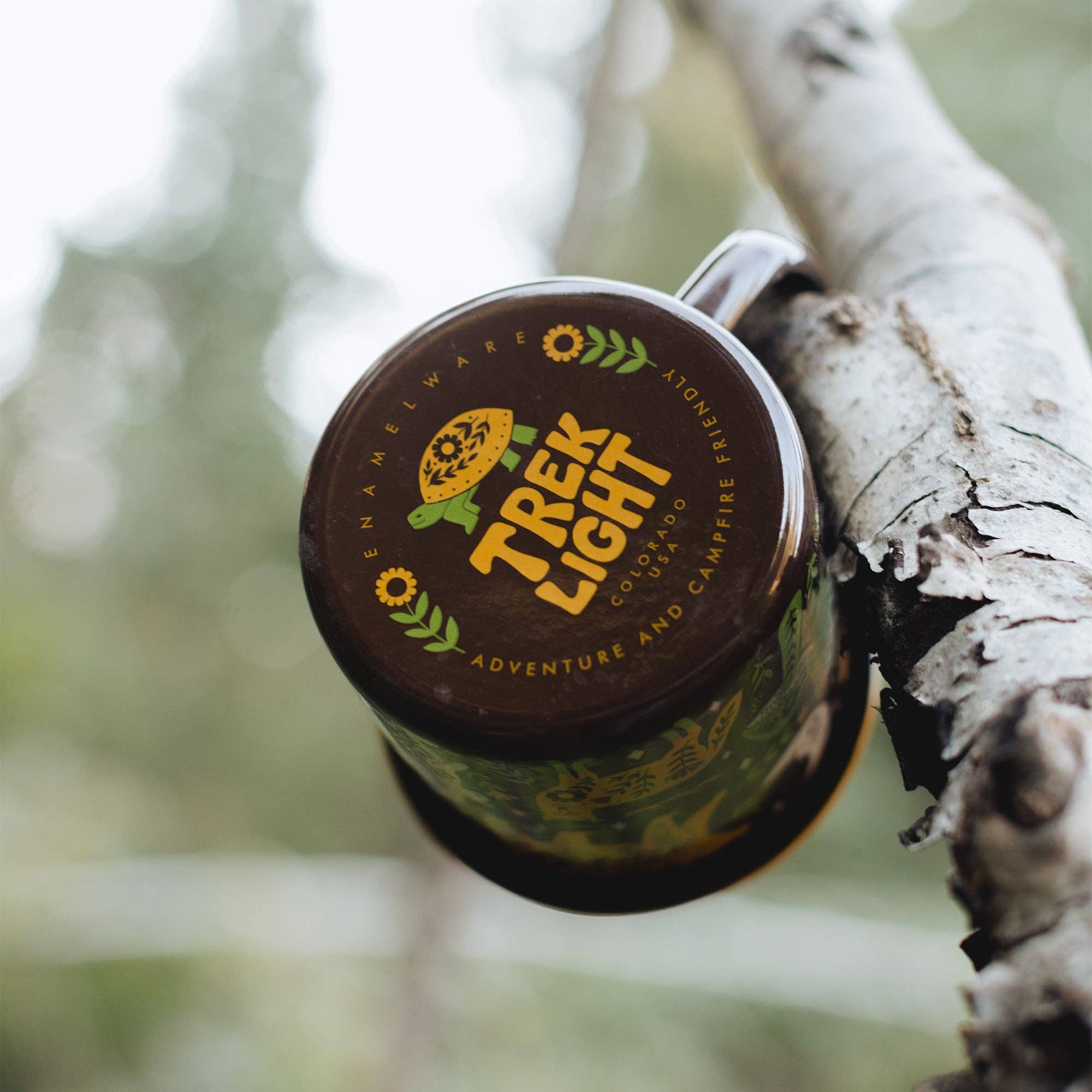 Enamelware Coffee & Camp Mug | Woodland Friends | 16 Oz