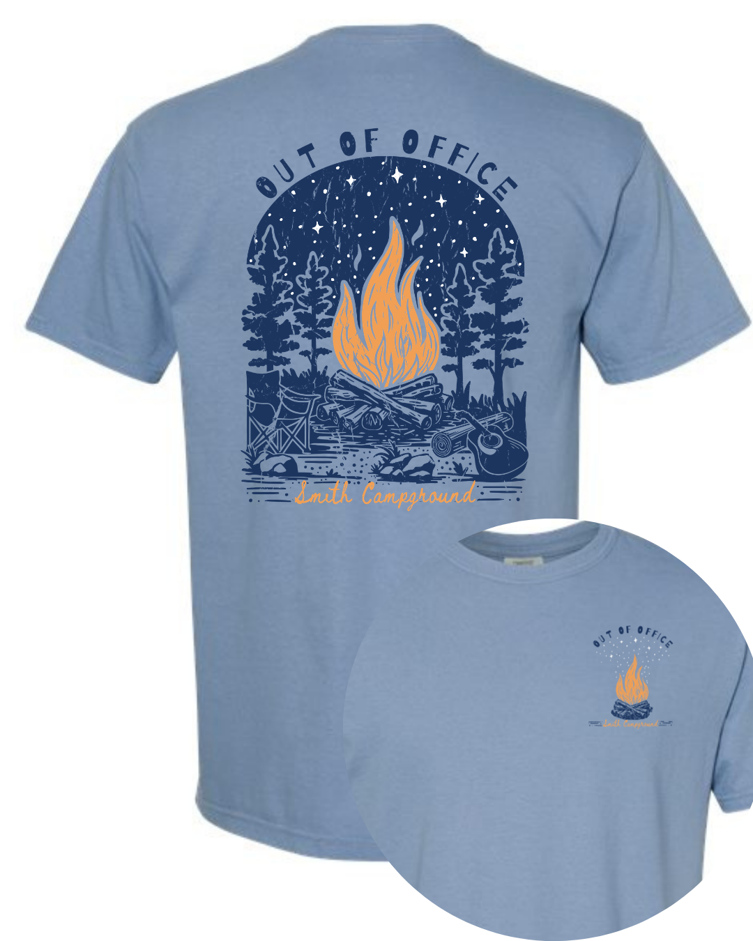 Campground "Out of Office" Graphic Tee