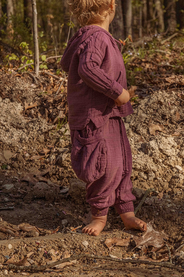 Mini Moonstone Joggers: Organic Cotton Bamboo