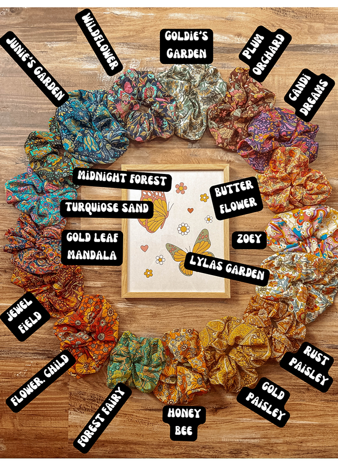 Recycled Silk Scrunchies