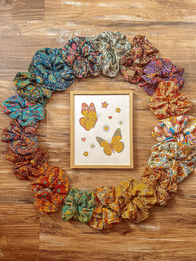 Recycled Silk Scrunchies
